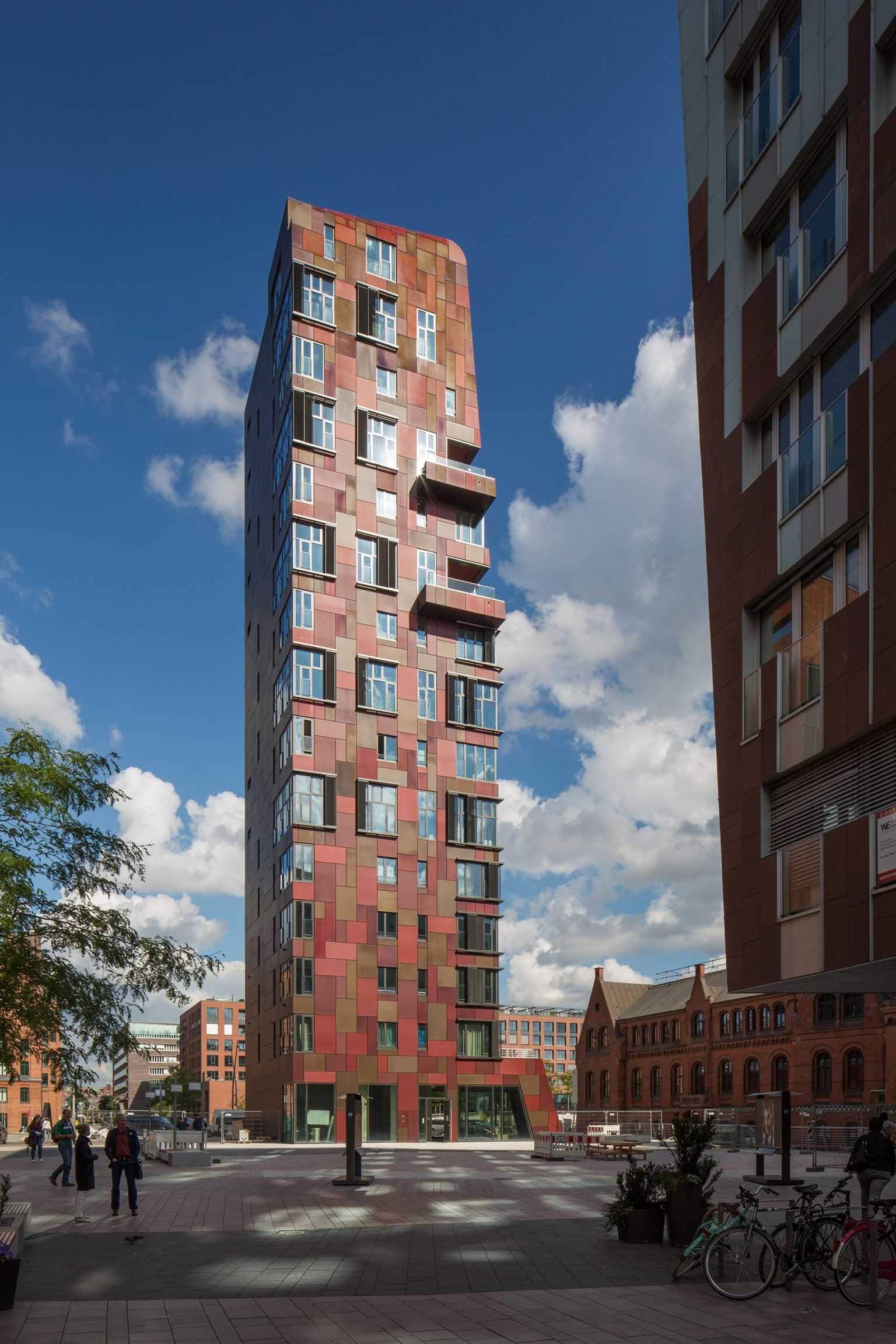 Cinnamon tower, Turm, Hamburg, Ueberseequartier, Hochhaus, Christian Richters