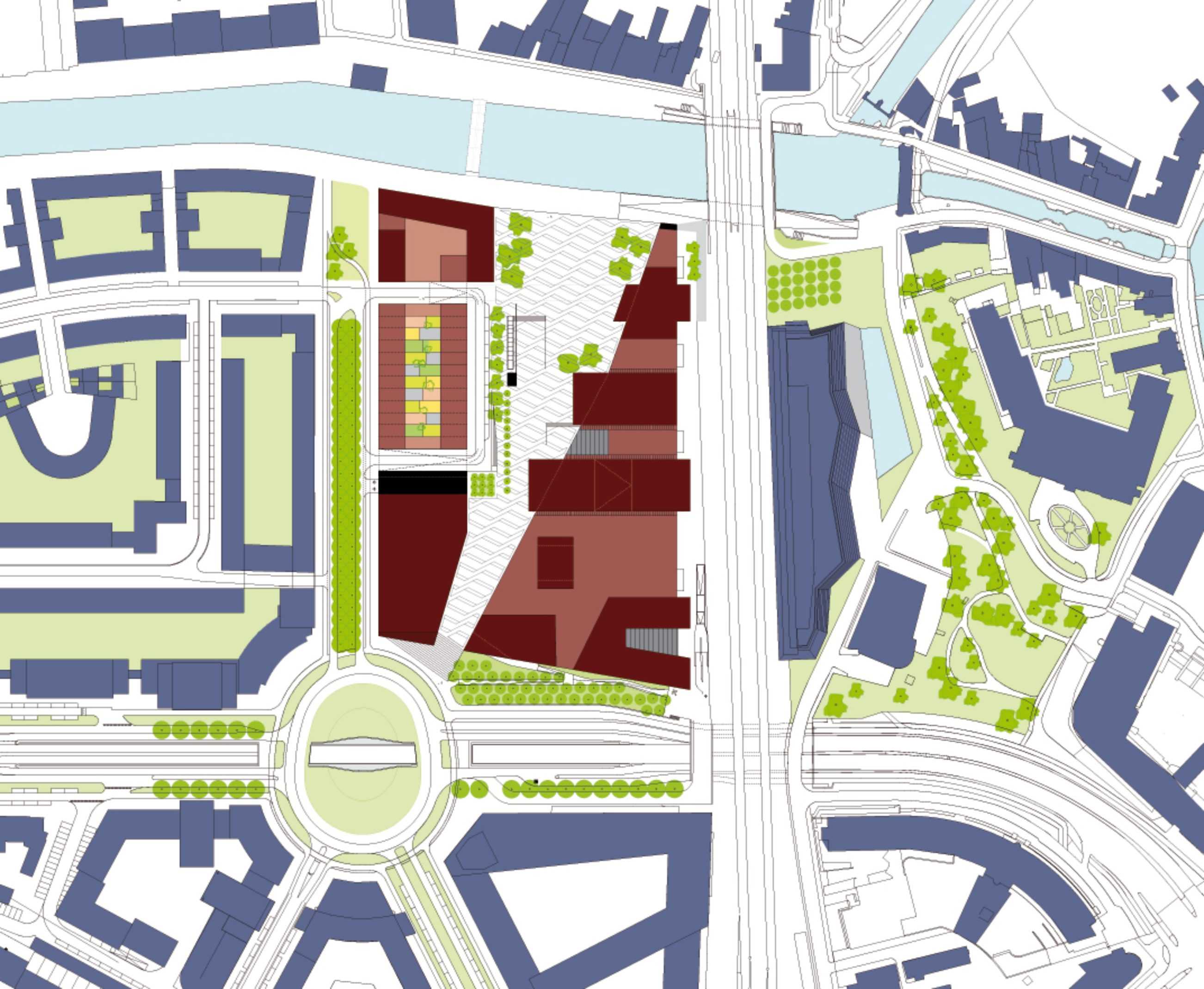 Eemcentrum Masterplan, Amersfoort, the Netherlands, site plan, lageplan